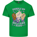 Purple Up for Military Kids Army Brats Kids T-Shirt Childrens Irish Green