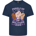 Purple Up for Military Kids Army Brats Kids T-Shirt Childrens Navy Blue