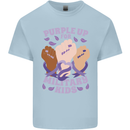 Purple Up for Military Kids Army Brats Mens Cotton T-Shirt Tee Top Light Blue