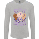 Purple Up for Military Kids Army Brats Mens Long Sleeve T-Shirt Sports Grey
