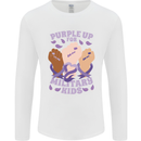 Purple Up for Military Kids Army Brats Mens Long Sleeve T-Shirt White