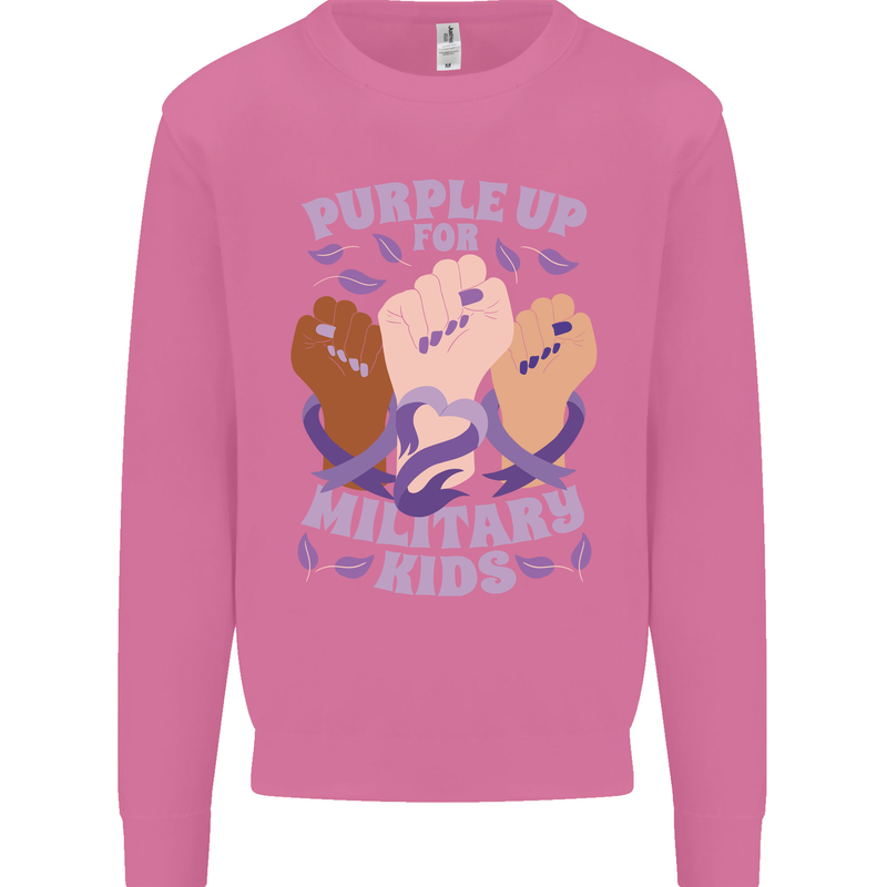 Purple Up for Military Kids Army Brats Mens Sweatshirt Jumper Azalea