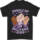 Purple Up for Military Kids Army Brats Mens T-Shirt 100% Cotton Black