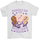 Purple Up for Military Kids Army Brats Mens T-Shirt 100% Cotton White