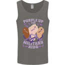 Purple Up for Military Kids Army Brats Mens Vest Tank Top Charcoal