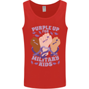 Purple Up for Military Kids Army Brats Mens Vest Tank Top Red