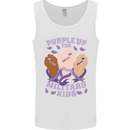 Purple Up for Military Kids Army Brats Mens Vest Tank Top White