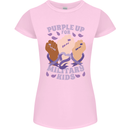 Purple Up for Military Kids Army Brats Womens Petite Cut T-Shirt Light Pink