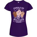 Purple Up for Military Kids Army Brats Womens Petite Cut T-Shirt Purple
