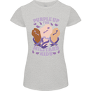Purple Up for Military Kids Army Brats Womens Petite Cut T-Shirt Sports Grey