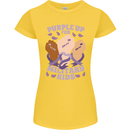Purple Up for Military Kids Army Brats Womens Petite Cut T-Shirt Yellow