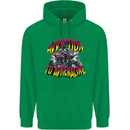 Quad Biking Adrenaline ATV Biker Off Road Childrens Kids Hoodie Irish Green