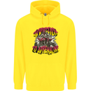 Quad Biking Adrenaline ATV Biker Off Road Childrens Kids Hoodie Yellow