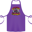 Quad Biking Adrenaline ATV Biker Off Road Cotton Apron 100% Organic Purple