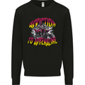 Quad Biking Adrenaline ATV Biker Off Road Kids Sweatshirt Jumper Black