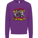 Quad Biking Adrenaline ATV Biker Off Road Kids Sweatshirt Jumper Purple