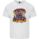 Quad Biking Adrenaline ATV Biker Off Road Kids T-Shirt Childrens White
