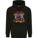 Quad Biking Adrenaline ATV Biker Off Road Mens 80% Cotton Hoodie Black
