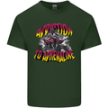 Quad Biking Adrenaline ATV Biker Off Road Mens Cotton T-Shirt Tee Top Forest Green