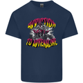 Quad Biking Adrenaline ATV Biker Off Road Mens Cotton T-Shirt Tee Top Navy Blue