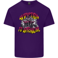 Quad Biking Adrenaline ATV Biker Off Road Mens Cotton T-Shirt Tee Top Purple