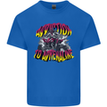 Quad Biking Adrenaline ATV Biker Off Road Mens Cotton T-Shirt Tee Top Royal Blue