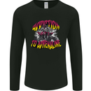 Quad Biking Adrenaline ATV Biker Off Road Mens Long Sleeve T-Shirt Black