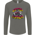 Quad Biking Adrenaline ATV Biker Off Road Mens Long Sleeve T-Shirt Charcoal