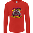 Quad Biking Adrenaline ATV Biker Off Road Mens Long Sleeve T-Shirt Red