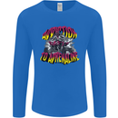 Quad Biking Adrenaline ATV Biker Off Road Mens Long Sleeve T-Shirt Royal Blue