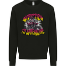 Quad Biking Adrenaline ATV Biker Off Road Mens Sweatshirt Jumper Black