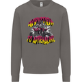 Quad Biking Adrenaline ATV Biker Off Road Mens Sweatshirt Jumper Charcoal