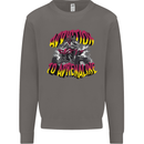 Quad Biking Adrenaline ATV Biker Off Road Mens Sweatshirt Jumper Charcoal