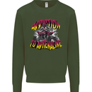 Quad Biking Adrenaline ATV Biker Off Road Mens Sweatshirt Jumper Forest Green