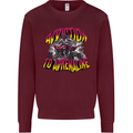 Quad Biking Adrenaline ATV Biker Off Road Mens Sweatshirt Jumper Maroon