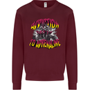 Quad Biking Adrenaline ATV Biker Off Road Mens Sweatshirt Jumper Maroon