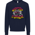 Quad Biking Adrenaline ATV Biker Off Road Mens Sweatshirt Jumper Navy Blue