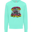 Quad Biking Adrenaline ATV Biker Off Road Mens Sweatshirt Jumper Peppermint