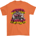 Quad Biking Adrenaline ATV Biker Off Road Mens T-Shirt 100% Cotton Orange