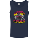 Quad Biking Adrenaline ATV Biker Off Road Mens Vest Tank Top Navy Blue