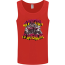 Quad Biking Adrenaline ATV Biker Off Road Mens Vest Tank Top Red