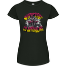 Quad Biking Adrenaline ATV Biker Off Road Womens Petite Cut T-Shirt Black
