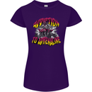 Quad Biking Adrenaline ATV Biker Off Road Womens Petite Cut T-Shirt Purple