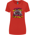 Quad Biking Adrenaline ATV Biker Off Road Womens Wider Cut T-Shirt Red