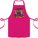 Quad Biking Adrenaline Off Road ATV Biker Cotton Apron 100% Organic Pink