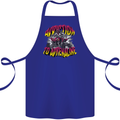 Quad Biking Adrenaline Off Road ATV Biker Cotton Apron 100% Organic Royal Blue