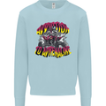 Quad Biking Adrenaline Off Road ATV Biker Kids Sweatshirt Jumper Light Blue