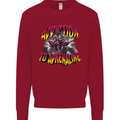 Quad Biking Adrenaline Off Road ATV Biker Kids Sweatshirt Jumper Red