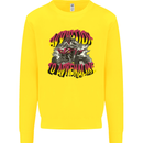 Quad Biking Adrenaline Off Road ATV Biker Kids Sweatshirt Jumper Yellow