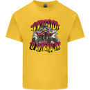 Quad Biking Adrenaline Off Road ATV Biker Kids T-Shirt Childrens Yellow
